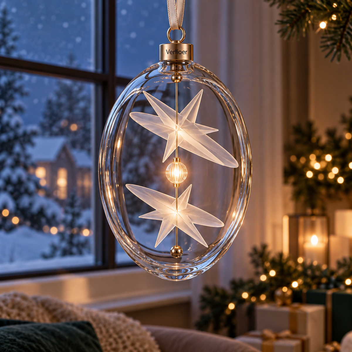 Verlioer™ DriftOrbit Glass Ornament