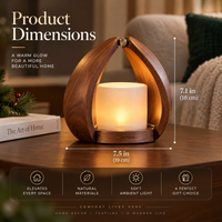 Verlioer™ WalnutHearth Fold-Open Centerpiece